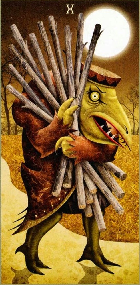 Аркан 10 Жезлов