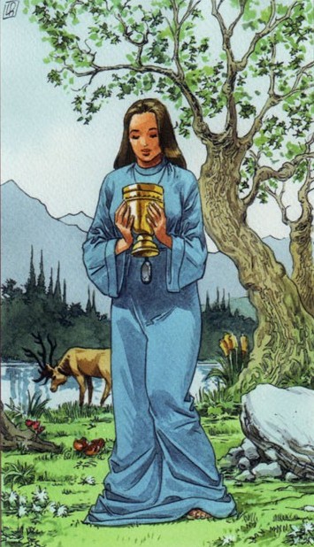 Аркан Новичок /Ученик (Рыцарь) Кубков