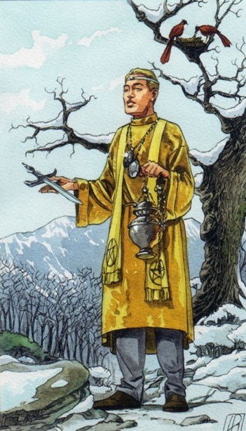 Аркан Посвященный / Подмастерье (Королева) Мечей