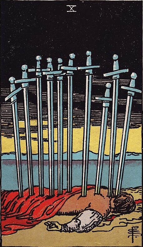 Аркан 10 Мечей