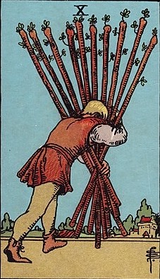 Аркан 10 Жезлов