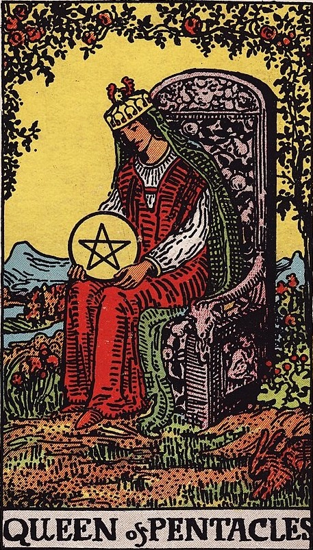 Аркан Посвященная / Подмастерье (Королева) Пентаклей